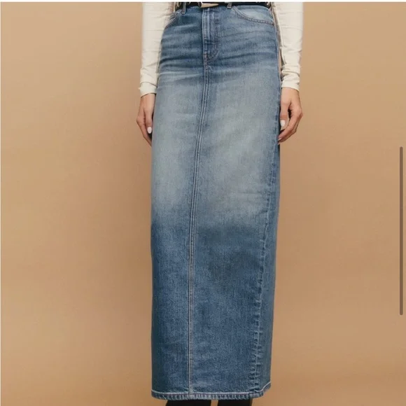 NWT REFORMATION Daria denim skirt size 27 - Picture 6 of 8